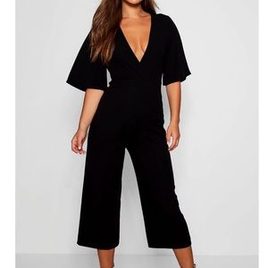 Black petite ankle jumpsuit